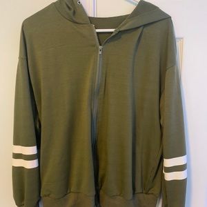 Green Zip-up Hoodie